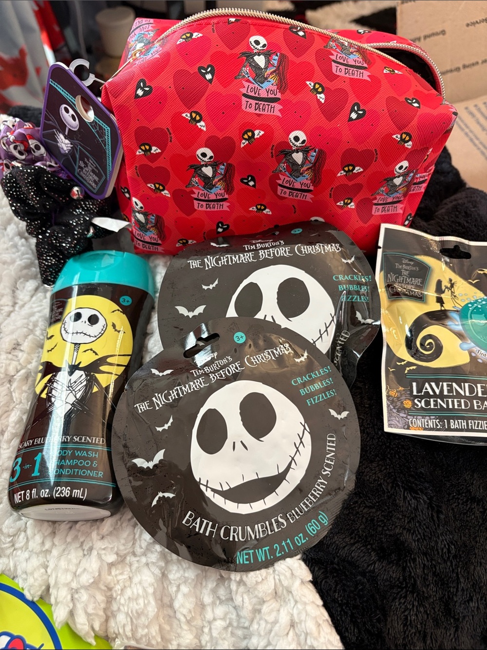 Red Jack Skellington Bath & Body Gift Set